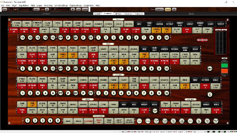 Paramount 320 buttons screen