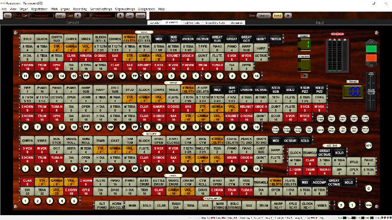 Paramount 332 buttons screen