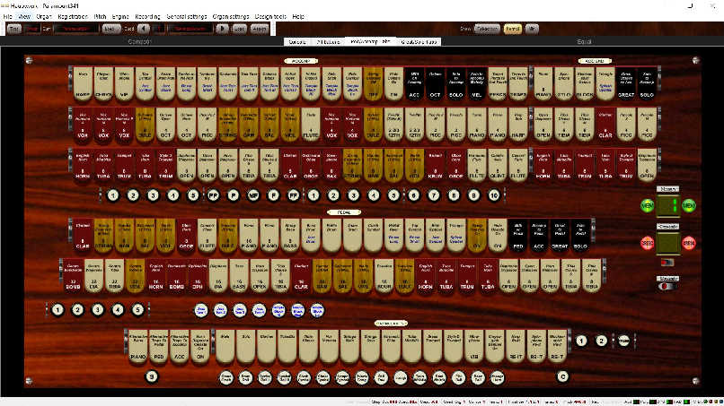 Paramount 341 Pedal/Acc tabs screen