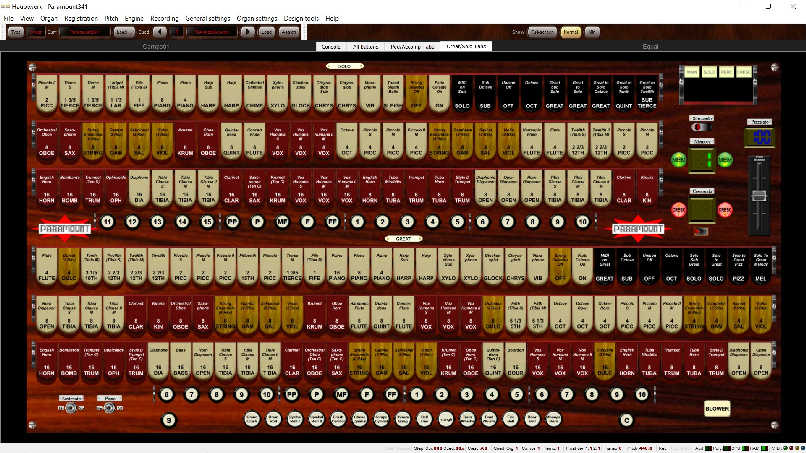 Paramount 341 Great/Solo tabs screen