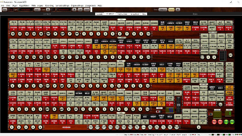 Paramount 450 buttons screen
