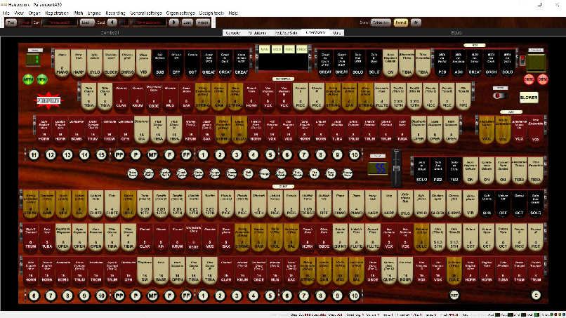 Paramount 450 Orchestral/Great tabs screen